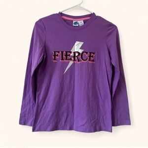 Girls XL Extremely Me Long Sleeve Purple Graphic T-Shirt Brand New with Tags